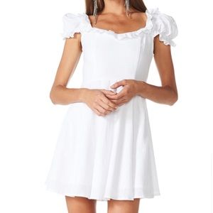 LIONESS Infatuation White Mini Dress